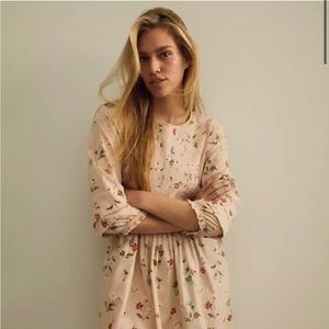 Madewell Pintuck Pink Floral Dress
